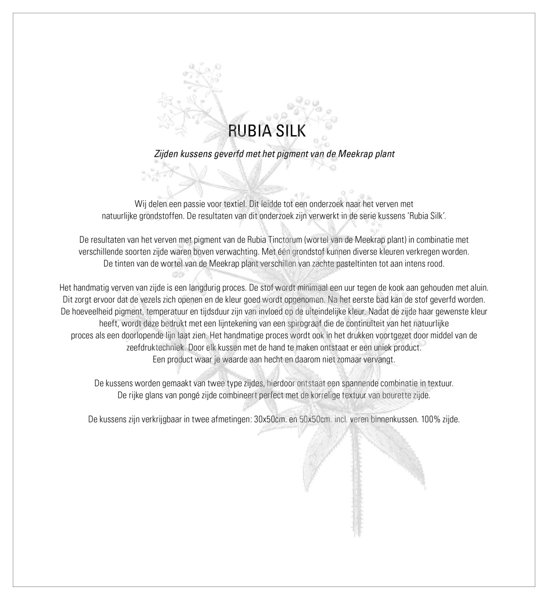 rubia silk, dutch design, silk, rubia tinctorum, cottonclay, claycotton, studio cotton and clay, studio cotton-clay, natural dyed, natural paint, fabric, natural fabric