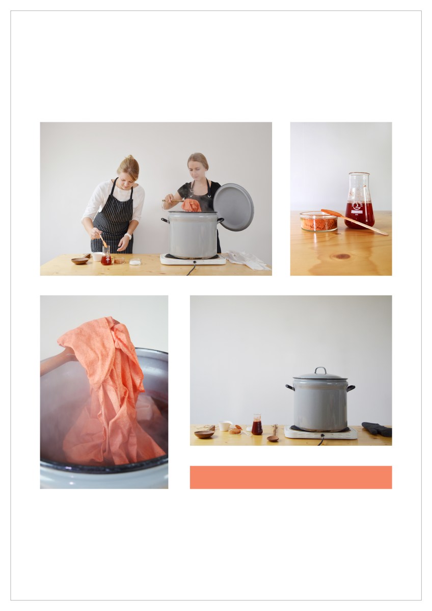 Rubia Silk, silk, rubia tinctorum, cottonclay, claycotton, studio cotton and clay, dutch design, design studio, natural paint, natural dyed fabric, natural design, rood, meekrap, meekrap pigment