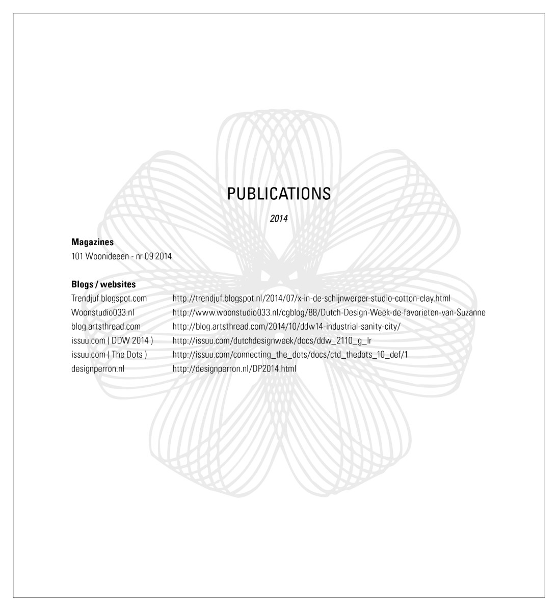 Publications, Studio Cotton & Clay